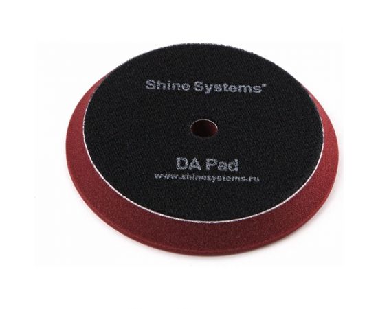 Полировальный круг полутвердый DA Foam Pad Maroon 130 мм, бордовый Shine systems SS559 