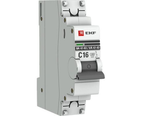 Автоматический однополюсный выключатель EKF 40А С ВА47-63 4.5кА PROxima 5748768 