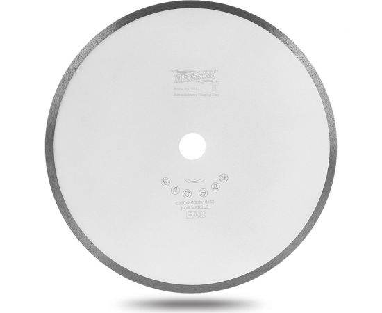 Диск алмазный M/X сплошная кромка для резки мрамора (350х25.4/32 мм; 10х2.6 мм) MESSER 01-30-350 