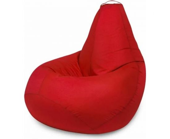 Кресло-мешок Mypuff Груша, красный, размер стандарт, оксфорд b_025 