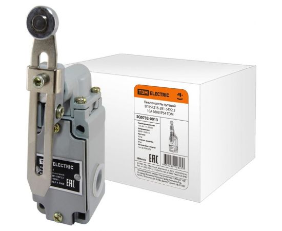 Путевой выключатель TDM ВП15K21Б-291-54У2.3, 10А, 660В, IP54 SQ0732-0013 