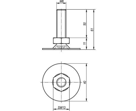 Опора KIPP K0678.04008x050 – изображение 2