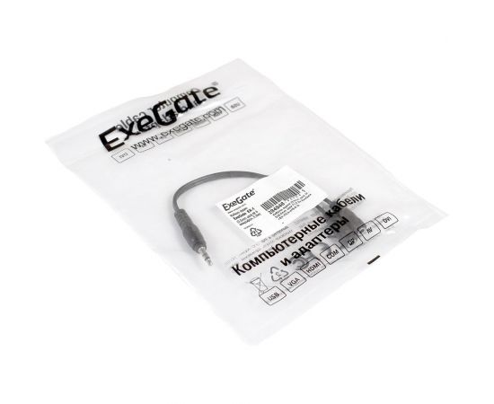 Кабель-разветвитель аудио ExeGate EX-CCA-415-0.3 3.5mm Jack M 2x3.5mm Jack F, 0,3м 284946 – изображение 2