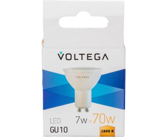 Светодиодная лампа VOLTEGA Софит GU10 2800К 7W 7056 – изображение 6
