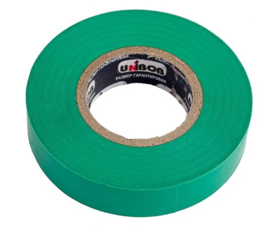 Изолента ПВХ UNIBOB 15 мм х 20 м, зеленая 211762 – изображение 3