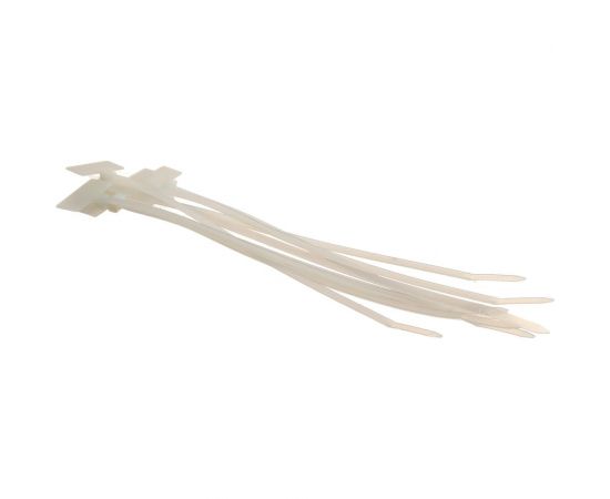 Нейлоновые маркировочные стяжки FORTISFLEX КСМ 4х205 белый 100 штук 55812 – изображение 2