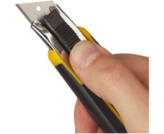 Промышленный нож Attache Selection 18 мм, с возвратной пружиной, с резиновой ручкой 280464 – изображение 4