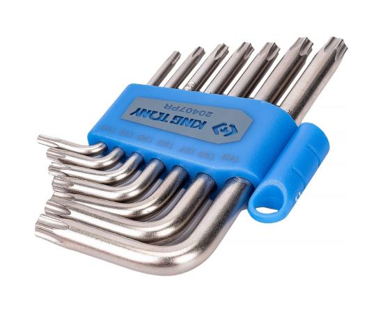 Набор Г-образных ключей TORX KING TONY T10-T40 с отверстием 7 предметов 20407PR – изображение 2