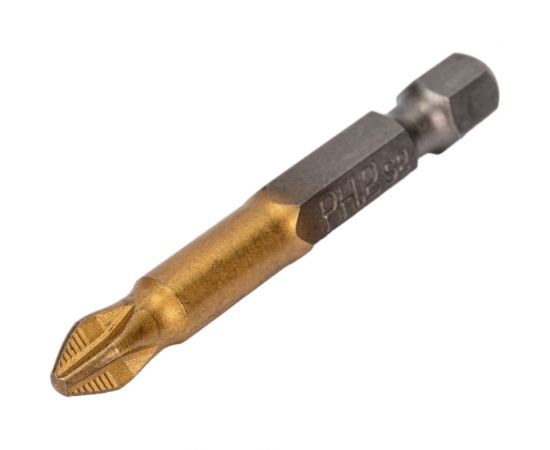 Бита магнитная Philips (10 шт; 50 мм; Ph2; 1/4; titan) МастерАлмаз 10501016 – изображение 4