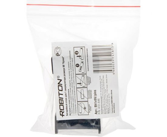 Отсек для элементов питания Robiton Bh1x9V/pins с выводами для пайки PK1 16517 – изображение 2