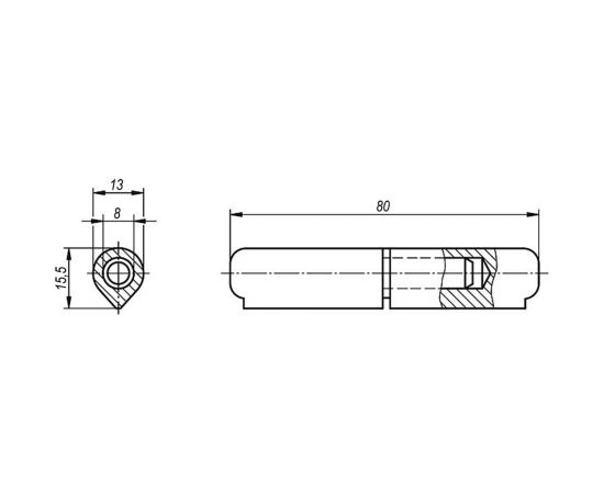 Шарнир KIPP K0984.013080012 – изображение 3