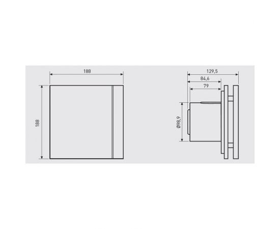 Вытяжной вентилятор Soler&Palau Silent-100 CHZ Silver Design 03-0103-123 – изображение 3