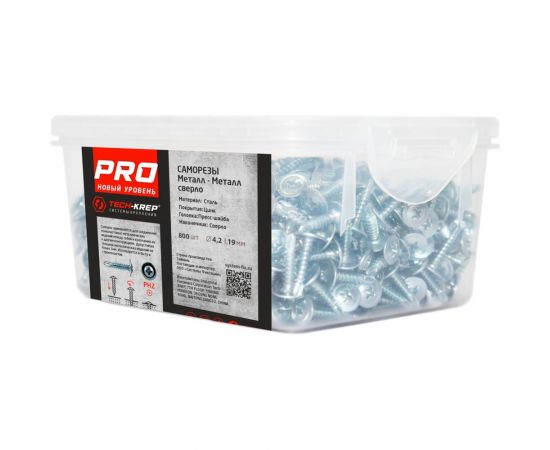 Усиленный саморез PROFFIX СММ св 4,2х19 800 шт - контейнер 146539 – изображение 2