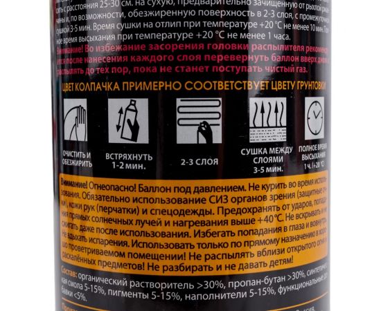 Универсальная грунтовка SKYRON акриловая серая SR-21003 – изображение 3