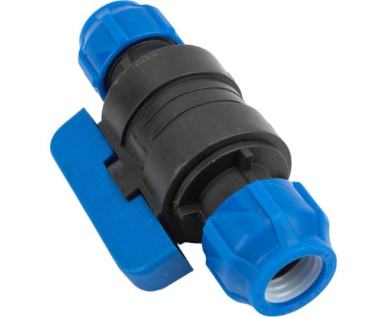 Шаровой кран VALFEX ПНД компрессионный цанга - цанга разборный 25x25 121001232525 – изображение 3