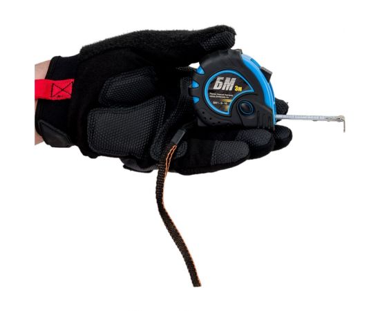 Рулетка БМ Каучук 3-16, 3 м, с тремя фиксаторами 1122 – изображение 2