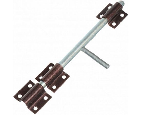 Накладная задвижка Tech-Krep ЗЩ 066 247х52 круглый ригель D12мм, L138мм медь 148380 