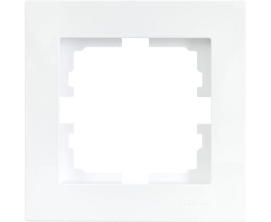 1-ая горизонтальная рамка Lezard VESNA без вставки, белая 742-0200-146 
