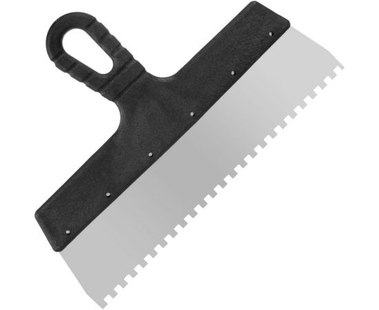 Фасадный зубчатый шпатель (300 мм, зуб.6x6 мм) РемоКолор Мастер 12-7-300 