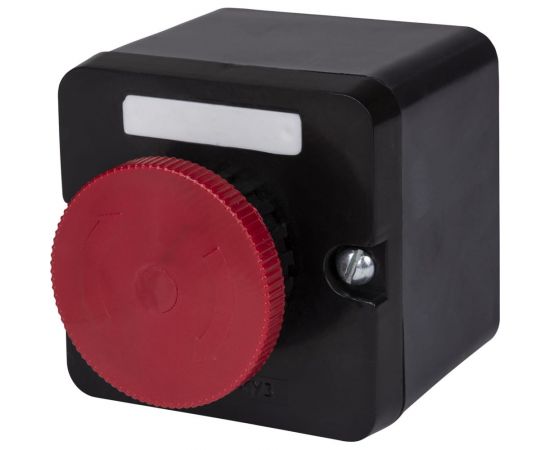 Кнопочный пост ПКЕ TDM 212-1 У3, красный гриб с фиксацией, IP40 SQ0742-0027 