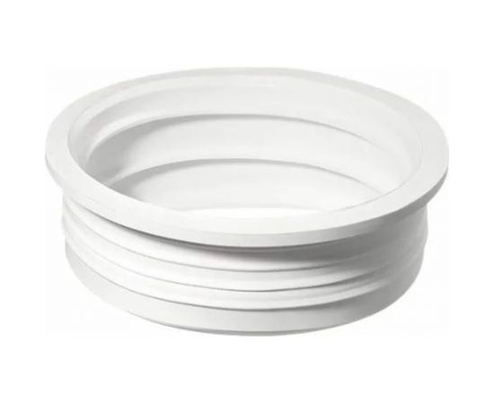 Переходная манжета Профитт d 110x123 сантехническая, канализационная, трехлепестковая, белая 2227572 