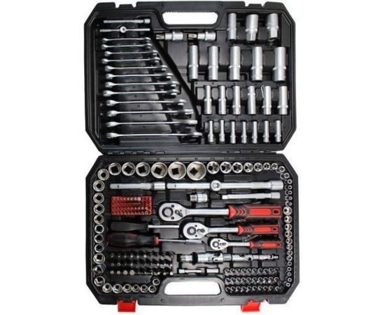 Набор инструментов FORCEKRAFT 216 пр. 1/4, 3/8, 1/2 6гр., 4-32 мм 50468 FK-38841New 