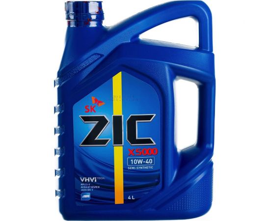 Моторное масло ZIC X5000 10W-40, 4 л 162658 