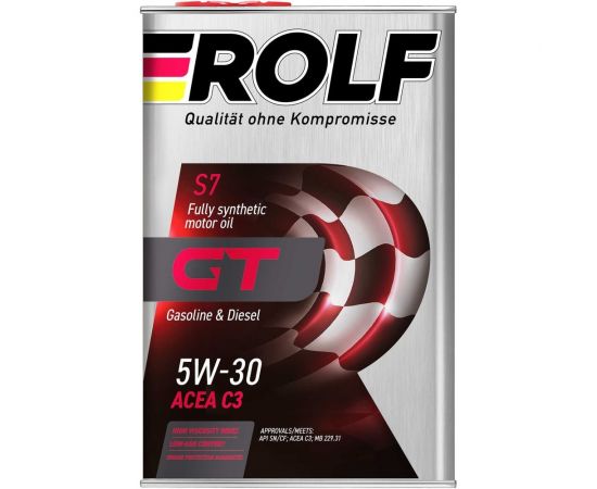 Моторное масло Rolf Масло GT 5W-30 SN/CF 4 л 322228 