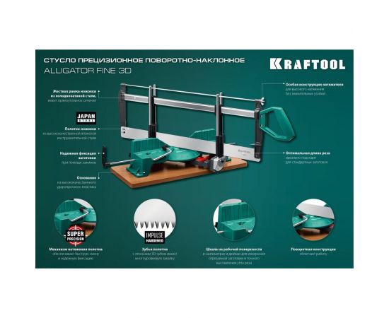 Прецизионное стусло KRAFTOOL Alligator 3D, 600 мм 15451-600 – изображение 3