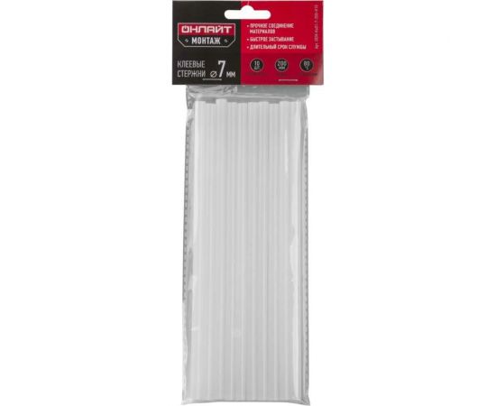 Стержни клеевые (10 шт; 7х200 мм) ОНЛАЙТ 90092 – изображение 3