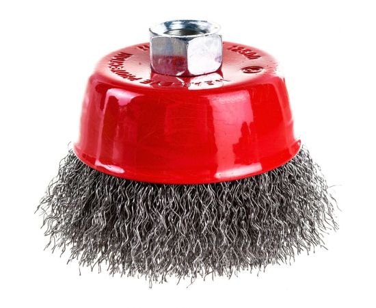 Щетка чашечная 75 мм, М14, витая проволока для УШМ INTERTOOL BT-1075 – изображение 5