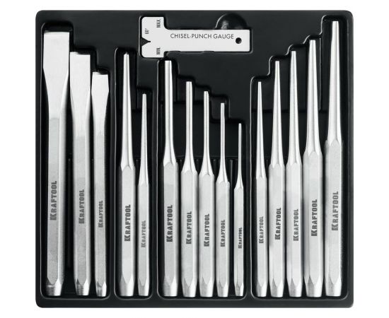 Набор зубил и кернеров KRAFTOOL Grand-15 15 предметов 21075-H15 – изображение 4
