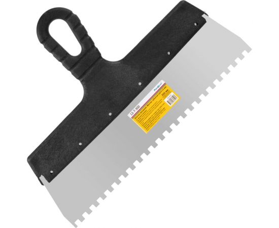 Фасадный зубчатый шпатель (300 мм, зуб.6x6 мм) РемоКолор Мастер 12-7-300 – изображение 2