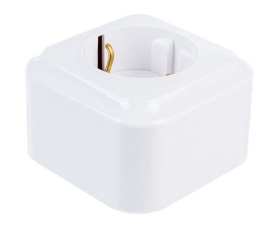 Розетка Bylectrica 1-местная ОУ с заз.конт. со шторкой, серия ПРАЛЕСКА, белый, РА16-280 – изображение 5