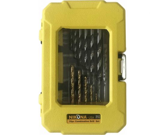 Набор комбинированных сверл и бит Cr-V 35 предметов NIKONA 27-715 – изображение 4