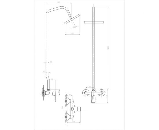 Душевая система Профсан ПСМ тип См-ДшОРНТр PSM-514-017 – изображение 3
