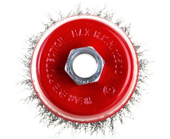 Щетка чашечная 75 мм, М14, витая проволока для УШМ INTERTOOL BT-1075 – изображение 4