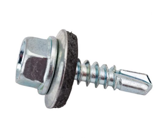 Кровельный саморез STARFIX 4,8x19 мм, цинк, шайба с прокладкой, PT3, 250 шт. SMC2-74097-250 – изображение 4