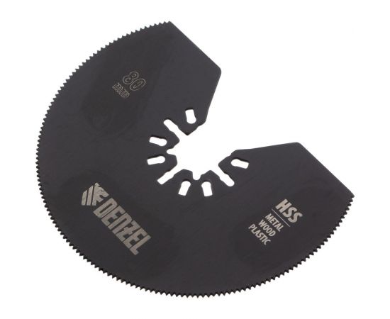 Насадка отрезная полукруг HSS по металлу и дереву 80х1.2 мм мелкий зуб для МФИ Denzel 782301 – изображение 6