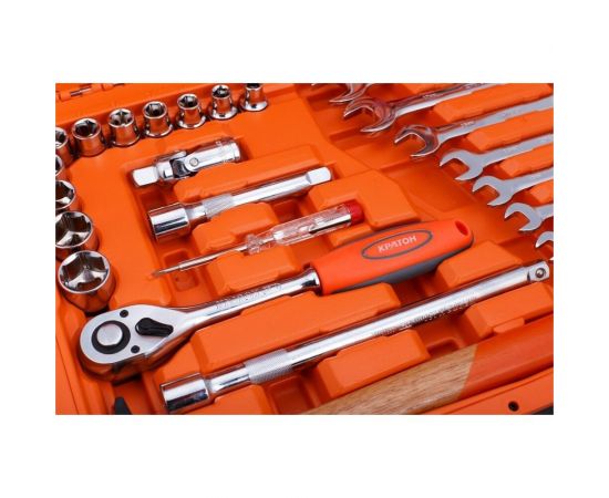 Набор инструментов Кратон TS-08 1/2 +1/4, 39 предметов 2 28 09 008 – изображение 4