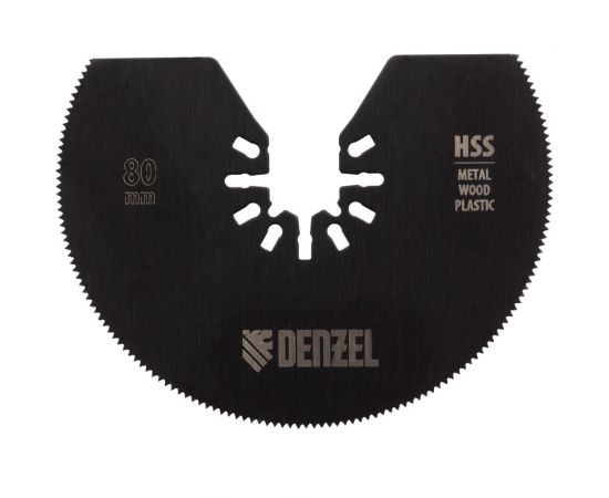 Насадка отрезная полукруг HSS по металлу и дереву 80х1.2 мм мелкий зуб для МФИ Denzel 782301 – изображение 4