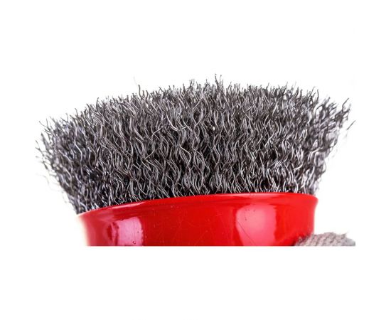 Щетка чашечная 75 мм, М14, витая проволока для УШМ INTERTOOL BT-1075 – изображение 2