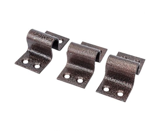 Накладная задвижка Tech-Krep ЗЩ 066 247х52 круглый ригель D12мм, L138мм медь 148380 – изображение 4