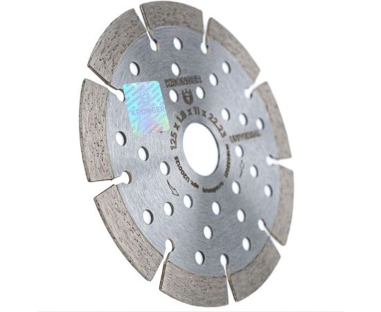 Диск алмазный сегментный по бетону (125x1.8x11x22.23 мм) Kronger U200125 – изображение 3