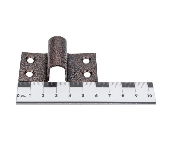 Накладная задвижка Tech-Krep ЗЩ 066 247х52 круглый ригель D12мм, L138мм медь 148380 – изображение 2