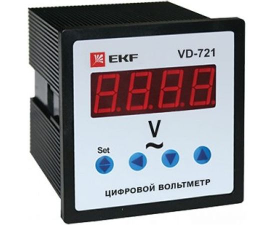 Однофазный цифрофой вольтметр EKF VD-721 на панель PROxima SQvd-721 