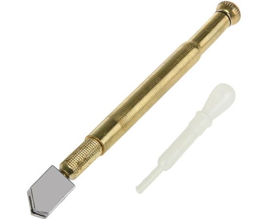 Стеклорез ТУНДРА масляный, металлическая рукоятка 2393861 