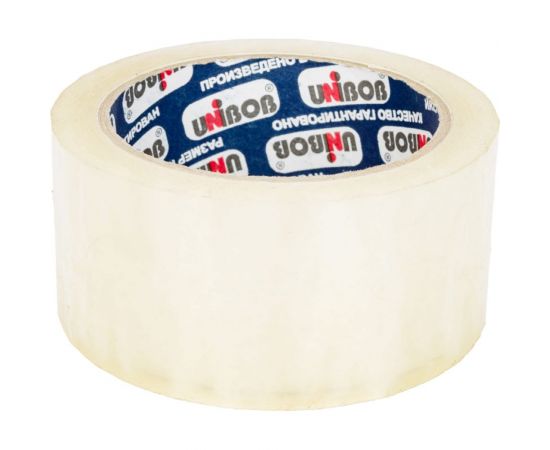 Упаковочная клейкая лента UNIBOB 600 прозрачная, 48 мм х 66 м 214955 