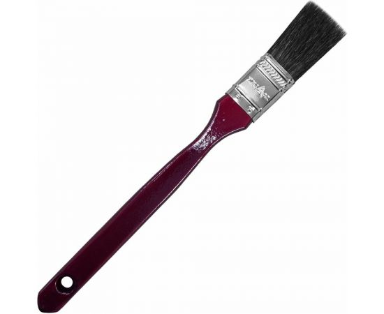 Плоская кисть Управдом 25 мм, черная натур. щетина, дер.удл.окрашенная ручка 4100003294 