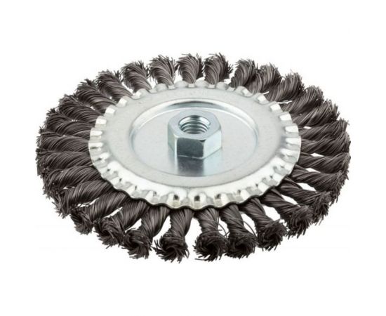 Корщетка-колесо 150 мм, гайка М14, стальная витая проволока FIT 39124 